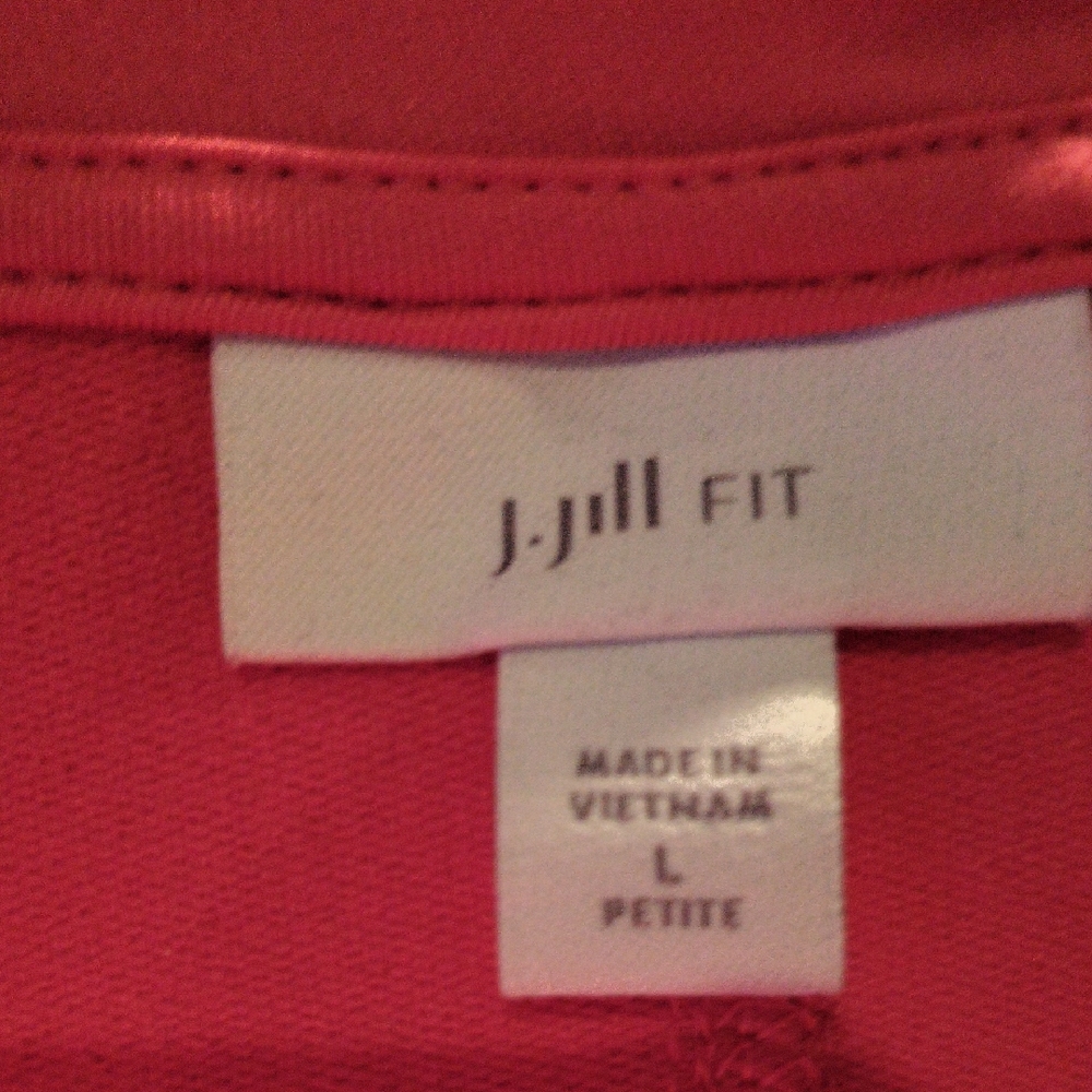 FINAL PRICE J. Jill Fit Vibrant Coral Top - Petite Large